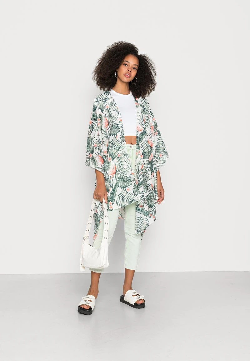 Even&Odd Mujer Chaqueta Fina - White/green/pink 4 Even&Odd Mujer Chaqueta Fina - White/green/pink - Imagen 2