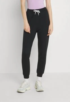 Even&Odd Mujer SLIM FIT JOGGERS CONTRAST CORD - Pantalones Deportivos - Black