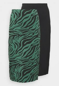 Even&Odd Mujer 2er PACK - Falda De Tubo - Black/teal -Even&Odd Ventas 2024 02671e4117a845b28eb4be486ffcaa1d