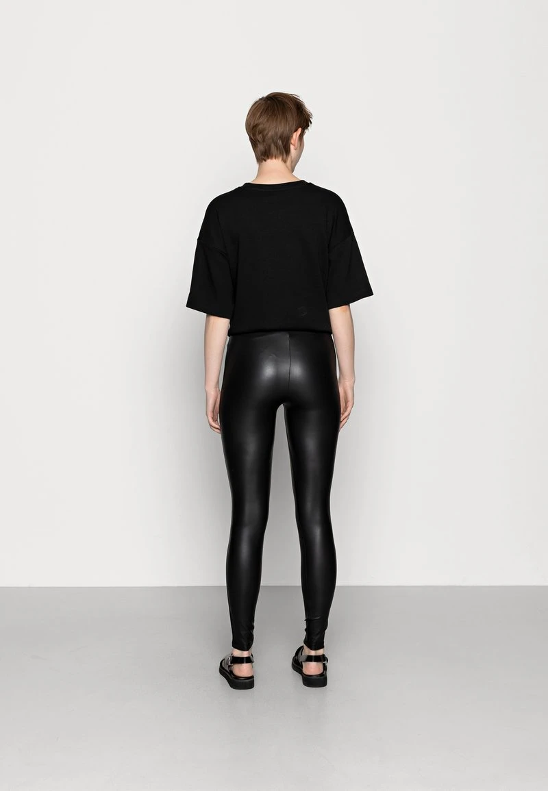 Even&Odd Mujer Wet Look Leggings - Leggings - Black 5 Even&Odd Mujer Wet Look Leggings - Leggings - Black - Imagen 3
