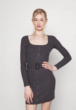 Even&Odd Mujer Vestido De Punto - Mottled Dark Grey -Even&Odd Ventas 2024 036d41363b8d42a6ab552cbe9e94df49