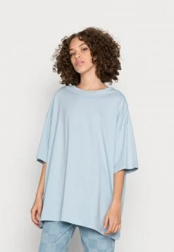 Even&Odd Mujer Camiseta Básica - Light Blue