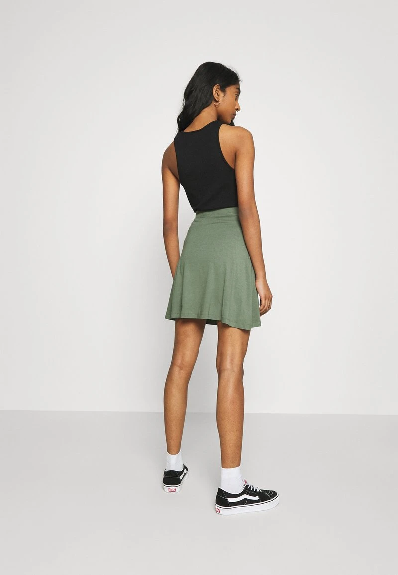 Even&Odd Mujer Falda Acampanada - Black/light Green 5 Even&Odd Mujer Falda Acampanada - Black/light Green - Imagen 3