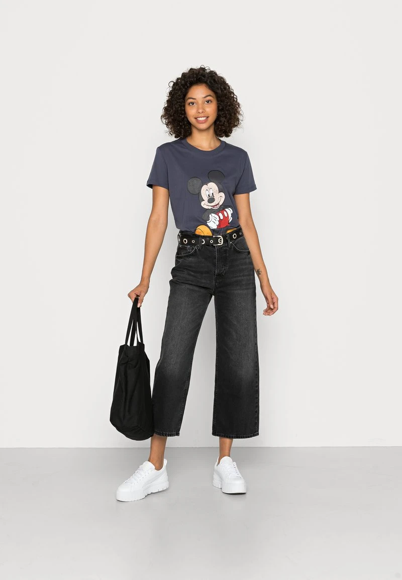 Even&Odd Mujer Vaqueros A Campana - Black Denim 4 Even&Odd Mujer Vaqueros A Campana - Black Denim - Imagen 2