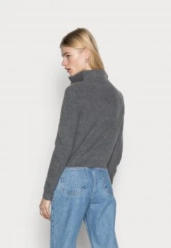 Even&Odd Mujer HALF ZIP JUMPER - Jersey De Punto - Mottled Dark Grey -Even&Odd Ventas 2024 054d79b7bbe546aea678f5601c651d8b