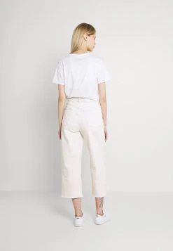 Even&Odd Mujer Wide Leg Cropped Jeans - Vaqueros Rectos - White -Even&Odd Ventas 2024 057c36d45cf14c3c93130669e107ee29