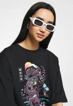 Even&Odd Mujer Camiseta Estampada - Black -Even&Odd Ventas 2024 071d1096da7b44e9991436d857d077f7