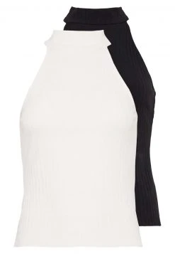 Even&Odd Mujer 2 PACK - Top - Off-white/black