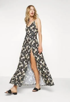 Even&Odd Mujer Vestido Largo - Black/yellow -Even&Odd Ventas 2024 0f19c02465f14082b3922b7885e156af