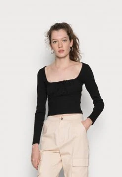 Even&Odd Mujer Camiseta De Manga Larga - Black