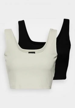 Even&Odd 2 PACK - Top - Black/light Green, Mujer -Even&Odd Ventas 2024 120aab8de87641b09f4db1a18f6b1297