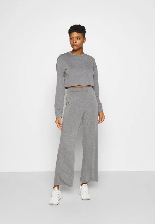 Even&Odd Mujer SWEAT SET WIDE LEG TROUSER - Chándal - Mottled Grey -Even&Odd Ventas 2024 13dc782998d845f8904ccf34ef5b8ccc