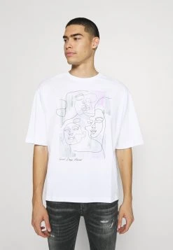 Even&Odd Unisexo UNISEX - Camiseta Estampada - White