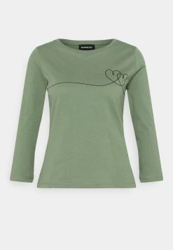 Even&Odd Mujer Camiseta De Manga Larga - Green