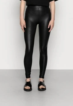 Even&Odd Mujer Wet Look Leggings - Leggings - Black