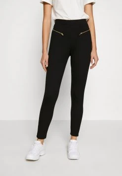 Even&Odd Mujer ZIP PUNTO LEGGINGS - Leggings - Black
