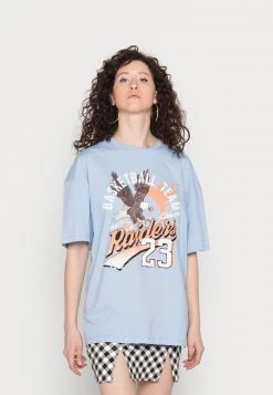 Even&Odd Mujer Camiseta Estampada - Blue