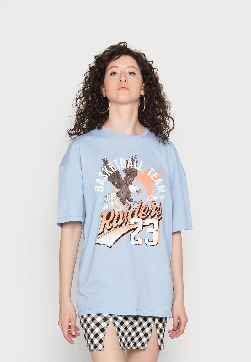 Even&Odd Mujer Camiseta Estampada - Blue 3 Even&Odd Mujer Camiseta Estampada - Blue