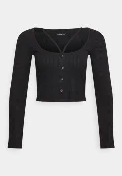 Even&Odd Mujer Camiseta De Manga Larga - Black