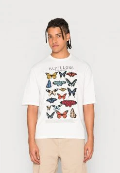 Even&Odd Unisexo Camiseta Estampada - Off-white