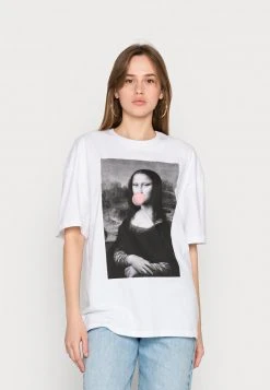Even&Odd Mujer Camiseta Estampada - White