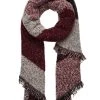 Even&Odd Mujer Bufanda - Dark Red/black -Even&Odd Ventas 2024 1d4be69afd384c688af4e520bec440fe
