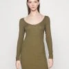 Even&Odd Mujer Vestido De Punto - Dark Green -Even&Odd Ventas 2024 1e7e9e5ce6734ade916e64ca8d74b4c6