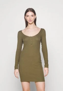 Even&Odd Mujer Vestido De Punto - Dark Green