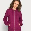 Even&Odd Mujer BASIC HOODIE JACKET WITH POCKETS - Jersey Con Capucha - Purple