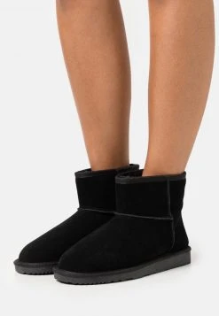 Even&Odd Mujer LEATHER WINTER BOOTIES - Botines - Black