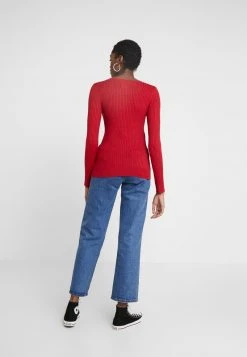 Even&Odd Mujer Jersey De Punto - Dark Red -Even&Odd Ventas 2024 22dbc5b696434195971eaf5de4b64197