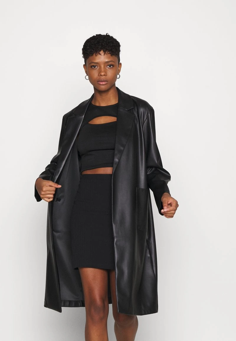 Even&Odd Basic Mini Ribbed Skirt - Falda De Tubo - Black, Mujer 6 Even&Odd Basic Mini Ribbed Skirt - Falda De Tubo - Black, Mujer - Imagen 4