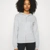Even&Odd BASIC HOODIE JACKET WITH POCKETS - Jersey Con Capucha - Mottled Light Grey, Mujer -Even&Odd Ventas 2024 2617d20e254a4466aff35fca338c60ba