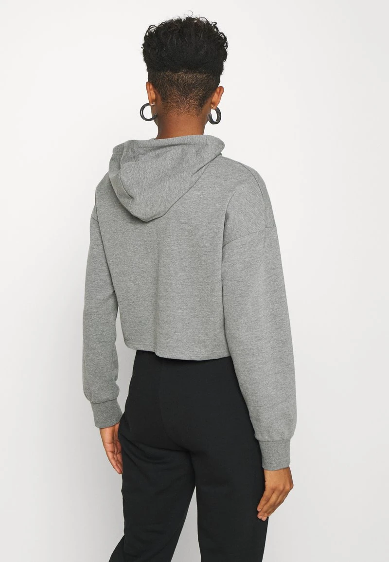 Even&Odd Mujer BASIC - Cropped Oversized Hoodie - Jersey Con Capucha - Mottled Grey 5 Even&Odd Mujer BASIC - Cropped Oversized Hoodie - Jersey Con Capucha - Mottled Grey - Imagen 3