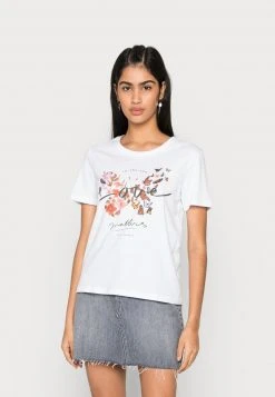 Even&Odd Mujer Camiseta Estampada - White
