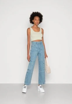 Even&Odd 2 PACK - Top - Black/light Green, Mujer