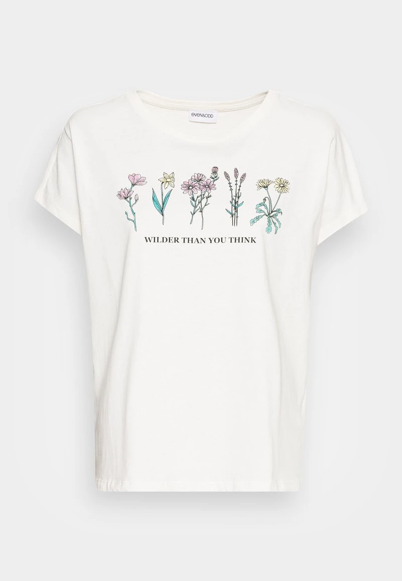 Even&Odd Mujer Camiseta Estampada - White 6 Even&Odd Mujer Camiseta Estampada - White - Imagen 4