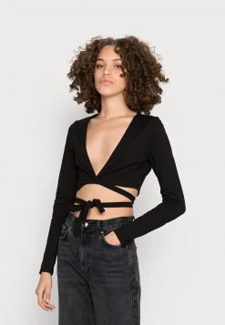 Even&Odd Mujer Camiseta De Manga Larga - Black