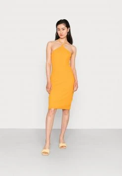 Even&Odd Mujer Vestido Ligero - Dark Yellow