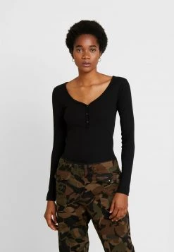 Even&Odd Mujer Camiseta De Manga Larga - Black