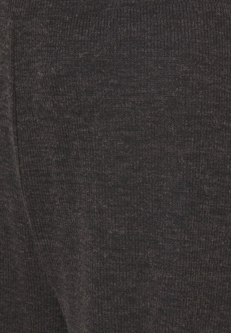 Even&Odd Mujer WIDE LEG RIBBED TROUSERS - Pantalones - Mottled Dark Grey 5 Even&Odd Mujer WIDE LEG RIBBED TROUSERS - Pantalones - Mottled Dark Grey - Imagen 3