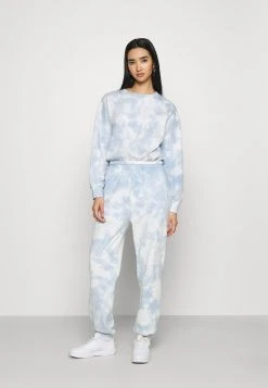 Even&Odd Mujer SWEAT & JOGGER TIE DYE SET - Sudadera - Blue