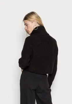 Even&Odd Mujer CROPPED LOOSE TURTLENECK - Jersey De Punto - Black -Even&Odd Ventas 2024 310fa4007902475b9031b2e47abc2403