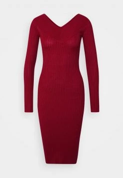 Even&Odd Mujer KNIT V NECK MIDI BODYCON DRESS - Vestido De Tubo - Red -Even&Odd Ventas 2024 34fae019320e4b45bb3af392f5e4e359