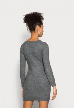 Even&Odd Mujer Vestido De Punto - Mottled Dark Grey -Even&Odd Ventas 2024 351cd644cdbc41b2ac142ce0dbfe7aab
