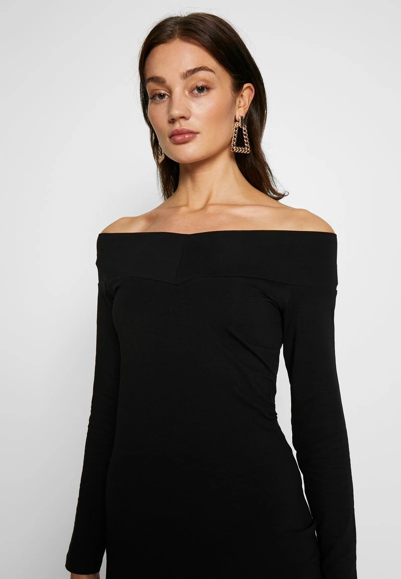 Even&Odd Mujer BASIC - OFF-SHOULDER MINI LONG SLEEVES DRESS - Vestido De Tubo - Black 6 Even&Odd Mujer BASIC - OFF-SHOULDER MINI LONG SLEEVES DRESS - Vestido De Tubo - Black - Imagen 4