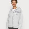 Even&Odd EMBROIDERED OVERSIZED HOODED ZIP JACKET - Sudadera Con Cremallera - Mottled Light Grey, Mujer -Even&Odd Ventas 2024 37a043890def46449d85cb2fbbd52b2e