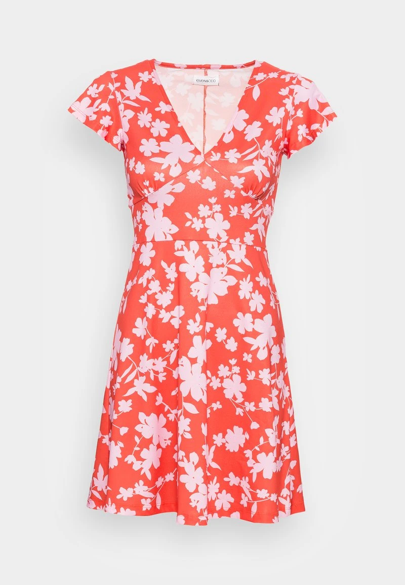 Even&Odd Mujer Vestido Ligero - Red/pink 6 Even&Odd Mujer Vestido Ligero - Red/pink - Imagen 4