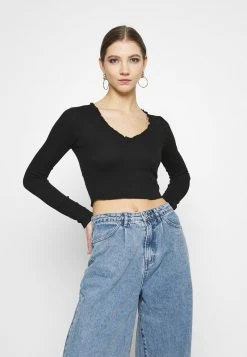 Even&Odd Mujer Camiseta De Manga Larga - Black