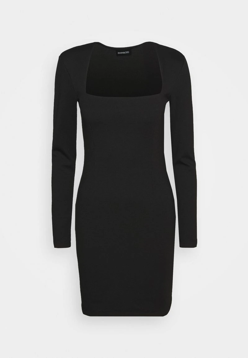 Even&Odd Mujer PADDED SHOULDER DRESS - Vestido Ligero - Black 7 Even&Odd Mujer PADDED SHOULDER DRESS - Vestido Ligero - Black - Imagen 5